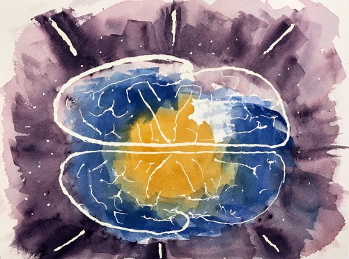 Watercolor: Abstract - Mind's Eye 2