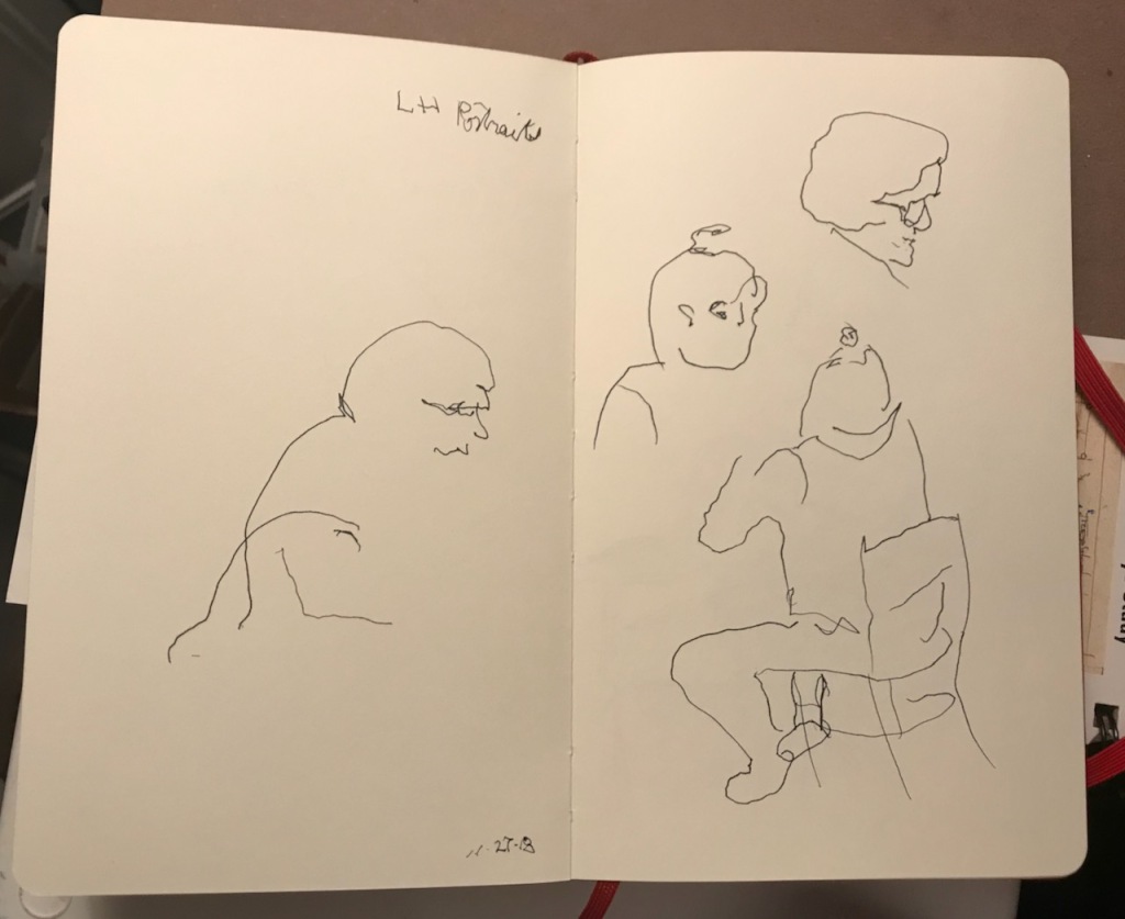 Sketch Book Series: Left Handed Portraits (2018) 