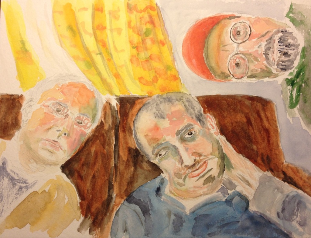 Mike-Related Watercolor: Brothers (2014) 