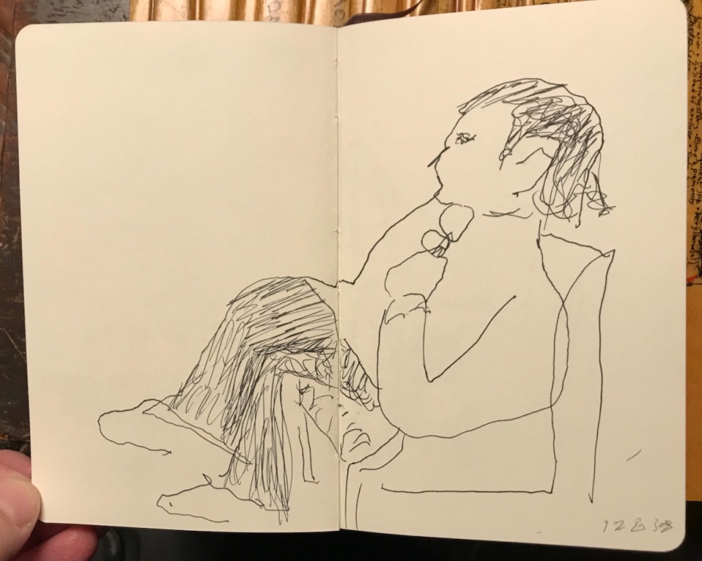 Sketch Book Series: Blind Drawing - Thoughtful (2019) 
