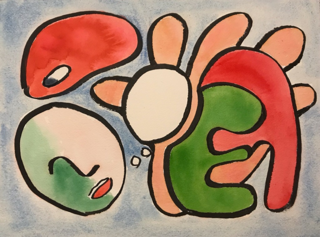 Mike-Related Watercolor: Mike Iconography (2017)
