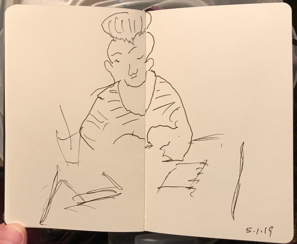 Sketch Book Series: Portrait - Stripes and a Bun (2019) 
